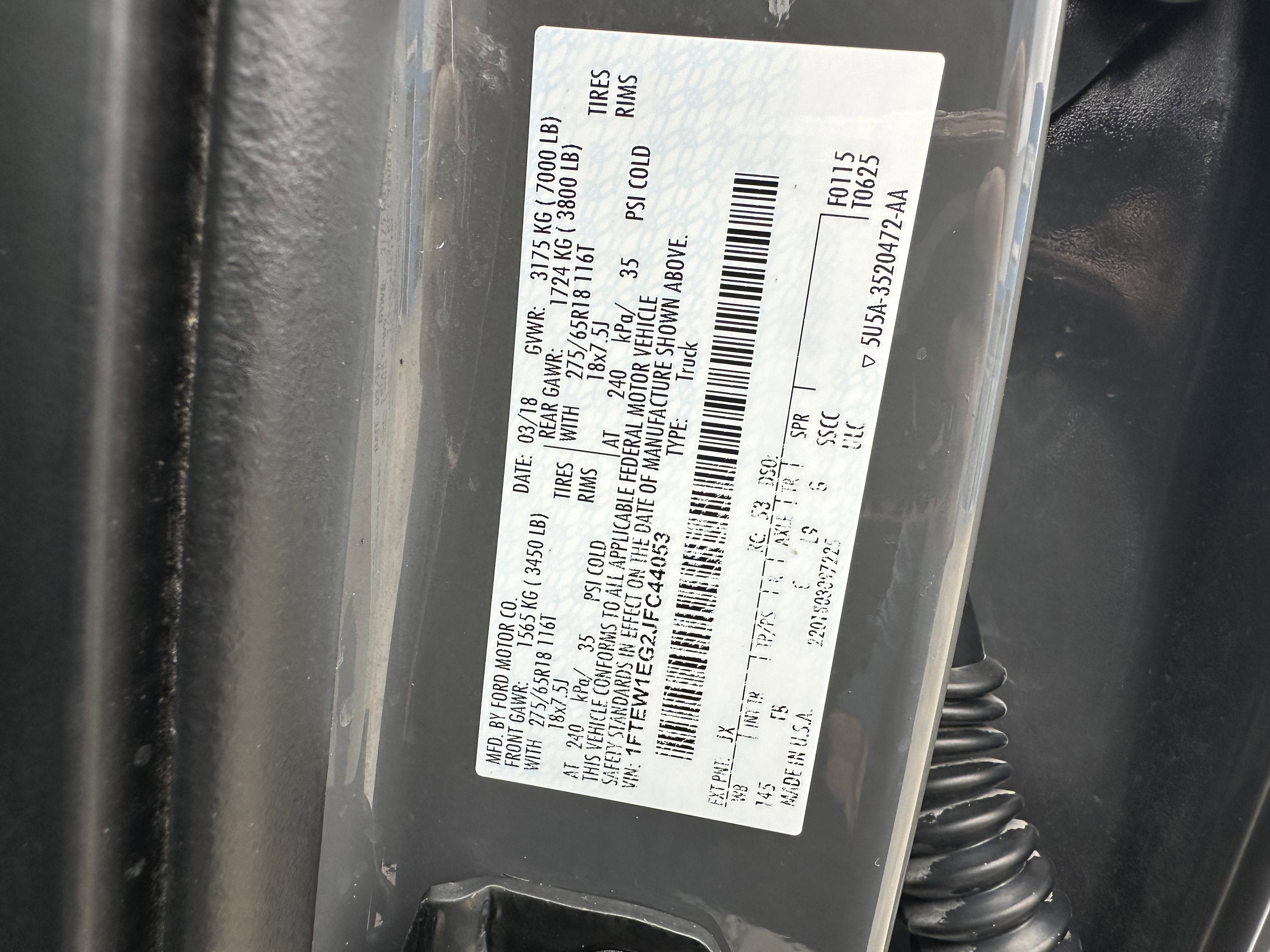 2018 Ford F-150 XL