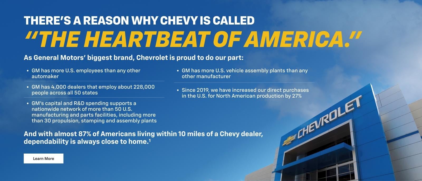 Chevy is called "The Heartbeat of America."